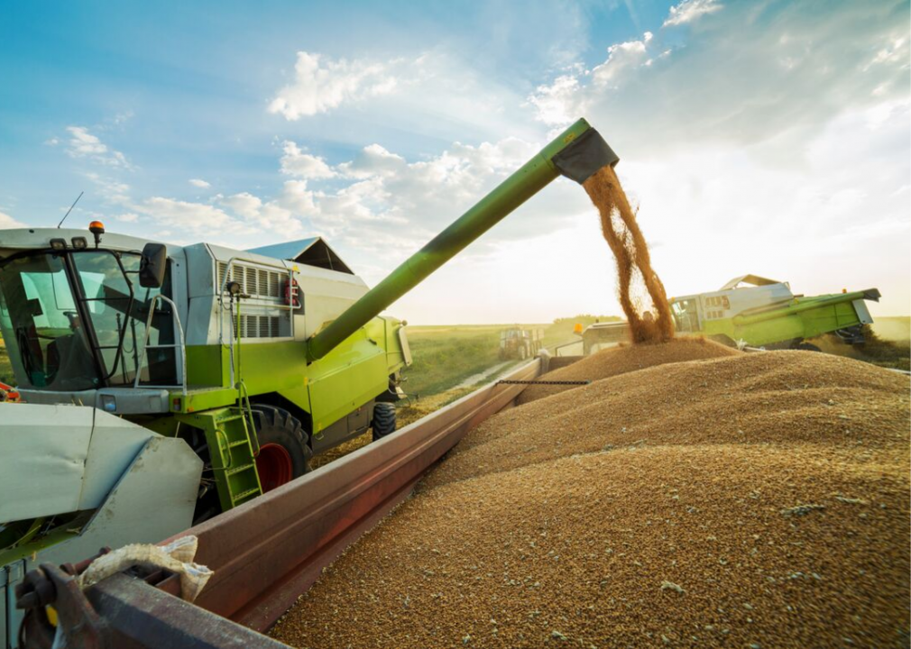 The invention of the wheat combine in 1934 changed farming forever